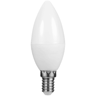 Switched 5w Candle LED Light Bulb E14 - Cool White