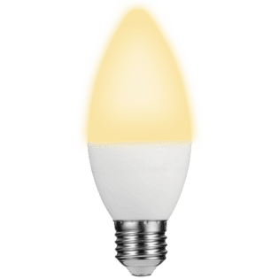 Switched 5w Candle LED Light Bulb E27 - Warm White