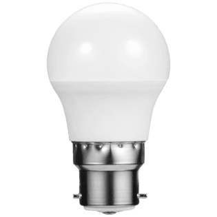 Switched 5w Golfball LED Light Bulb B22 - Warm White