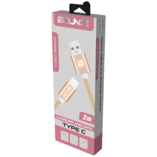 Bounce Cord Series USB Type-C Braided Cable 2m - Champagne Gold