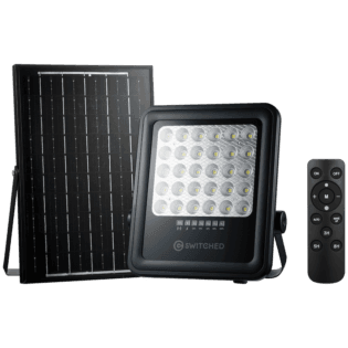 Switched Urban PRO Series - 100w Solar Floodlight with Remote