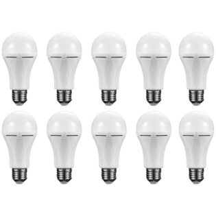 SWITCHED 9W A60 Rechargeable Fast Charge E27 LED WW - 10 PACK