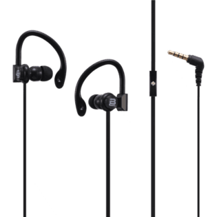 Bounce Break Series Hook-On Earphones - Black