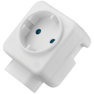 Switched 2-Way Schuko Adaptor - Top and Bottom Loader