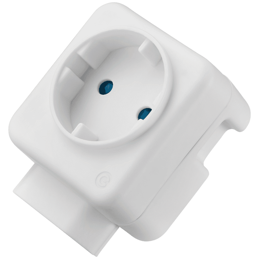 Switched 2-Way Schuko Adaptor - Top and Bottom Loader