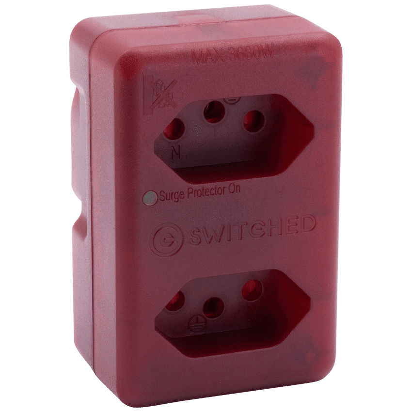 Switched High Surge 2-Way Network Router Safe Adaptor
