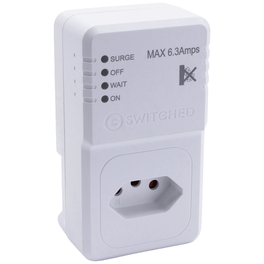 Switched 1-Way TV Surge Adaptor with SANS 164-2