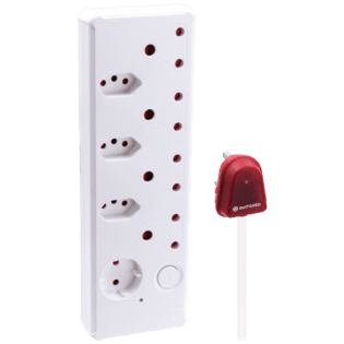 SWITCHED 8-way High Surge Multiplug 0.5m
