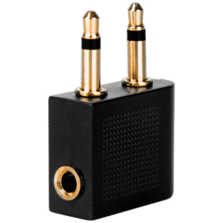 Volkano Aero Series Aux Stereo Adapter - Black
