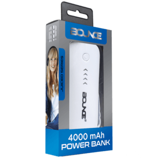 Bounce Juiced 4000mah Power Bank - White