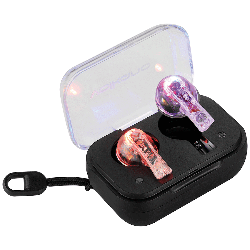 Volkano Equinox Series True Wireless Earphones - Clear