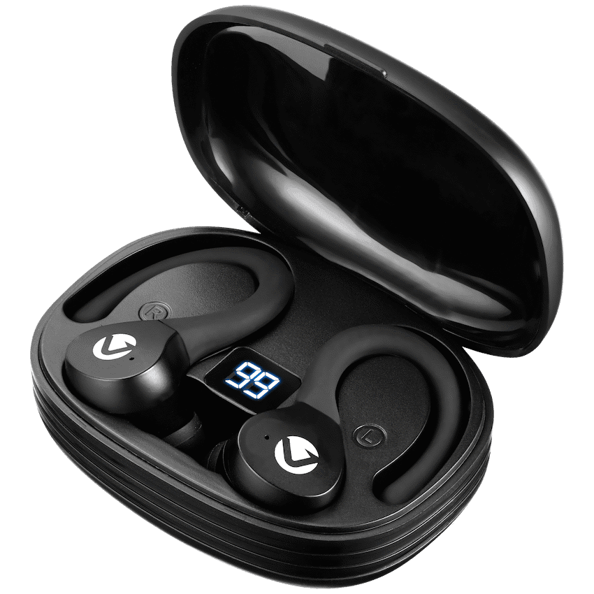 Volkano Flex Series Sports TWS Earphones with Case - Black
