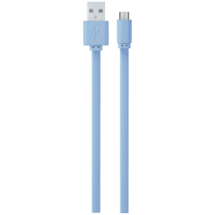 Volkano Micro USB Cable - Slim Series - Light Blue