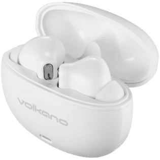 Volkano Pulse Series True Wireless Earphones with Charging Case - White