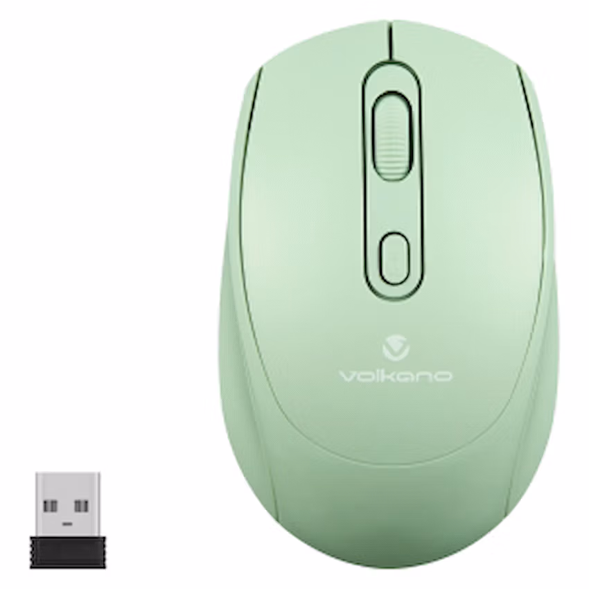 Volkano Willow Series 4D Wireless Mouse - Green