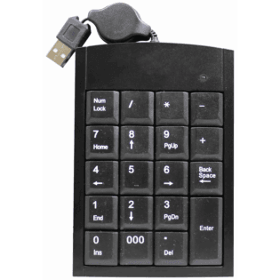 Volkano Numeric Series USB Numeric Keypad - Black