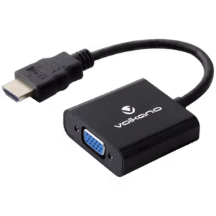 Volkano Annex Series HDMI Male to VGA Female Converter, 10cm Cable, with Sound