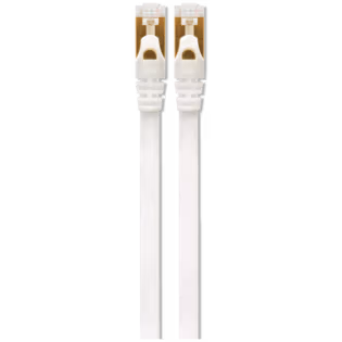 VolkanoX Giga series Cat 7 Ethernet cable 1meter - white, gold tips