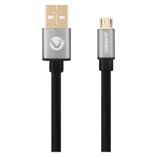 VolkanoX Couple Series Micro USB Premium Twin Pack 1m Charge/Data Cable - Black