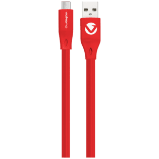 Volkano Slim Series Flat PVC Type-C Cable 1.2m - Red