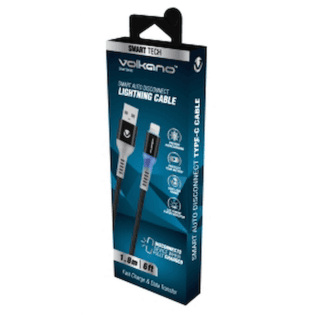 Volkano Smart Series Auto Disconnect Lightning Cable, 1.8m