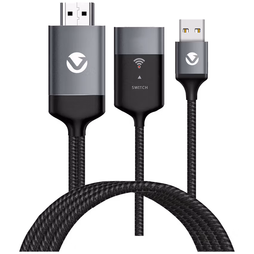 Volkano Pitch series Wired and Wireless Casting cable for Android and iOS