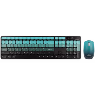 Volkano Prism Series Bluetooth Wireless Keyboard and Mouse - Teal