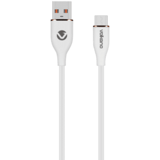 Volkano Flexi Series USB to Micro USB 2.5m 18w - White
