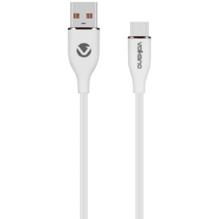Volkano Flexi Series USB to Type-C 2.5m 30w - White