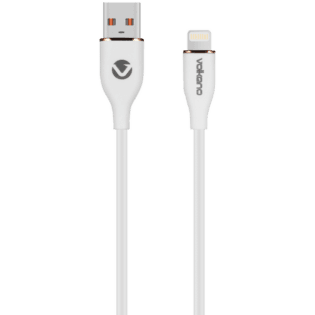 Volkano Flexi Series USB to MFI Lightning 1.5m 5v 2.4a 12w - White