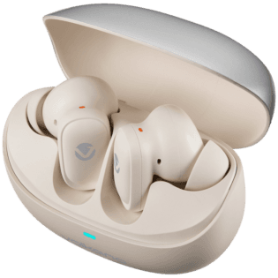 Volkano Sugar-Cube Active Noise-Cancelling True Wireless Earphones - Nude