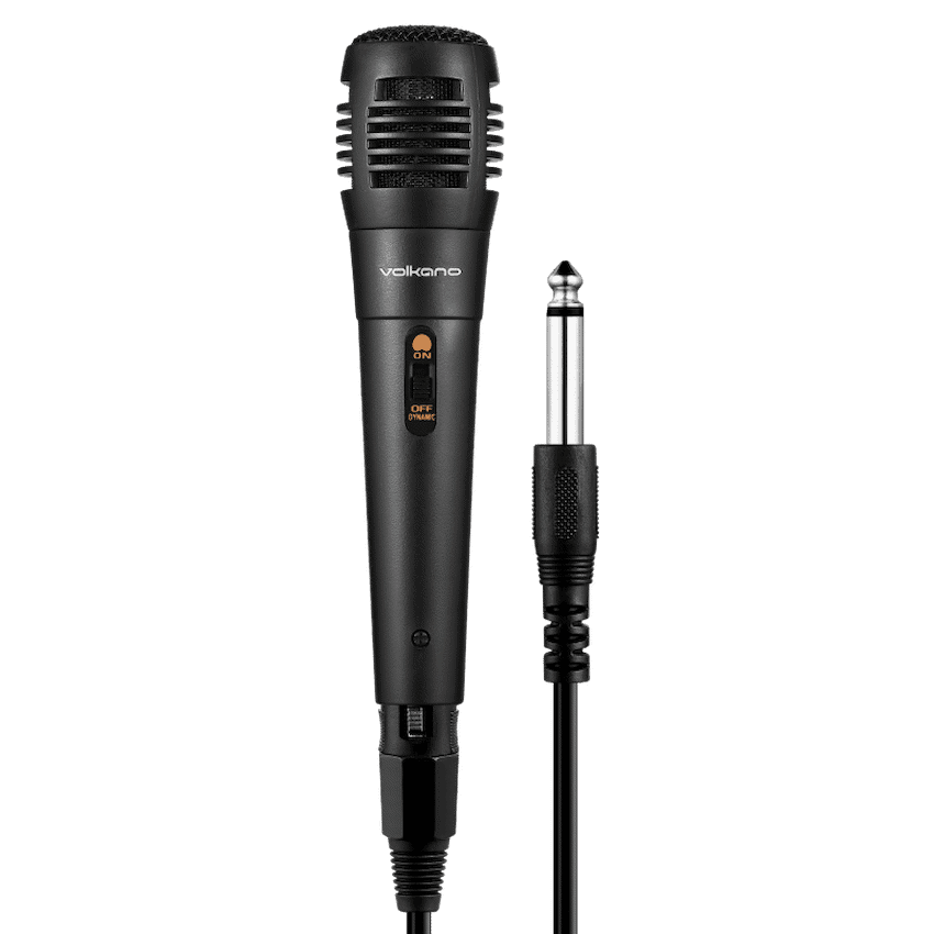 Volkano Vocal Series ABS Wired Microphone - Black