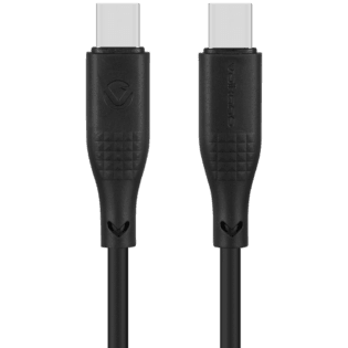 Volkano Nova Series USB C to USB C 100W 1.2m TPE cable-Black