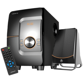 VolkanoX Comet Series 2.1 Speaker - Black with USB/Micro SD and Bluetooth