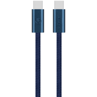 Volkano Weave Series 60w USB C to USB C 1.2m-Blue