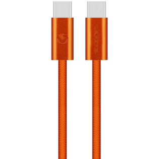 Volkano Weave Series 60w USB C to USB C 1.2m-Orange