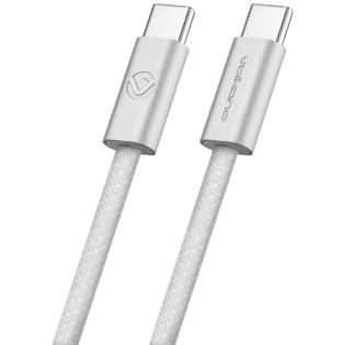 Volkano Weave Series 60w USB C to USB C 1.2m-White