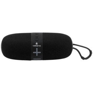 Volkano Flow Series Portable Bluetooth Speaker - Black with Grey Buttons