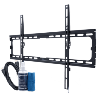 Volkano Steel Series Fixed TV Wall Mount Bundle for up to 86" TVs