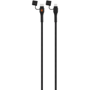 Rugged by Volkano Waterproof and Dustproof Type-C to MFI Lightning Cable - 1.2m