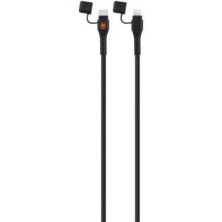 Rugged by Volkano Waterproof and Dustproof Type-C to MFI Lightning Cable - 1.2m