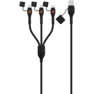 Rugged by Volkano Water- and Dust-Proof USB to 3-in-1 Cable - 1.2m