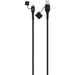 Rugged by Volkano Waterproof and Dustproof USB to Type-C Cable - 1.2m