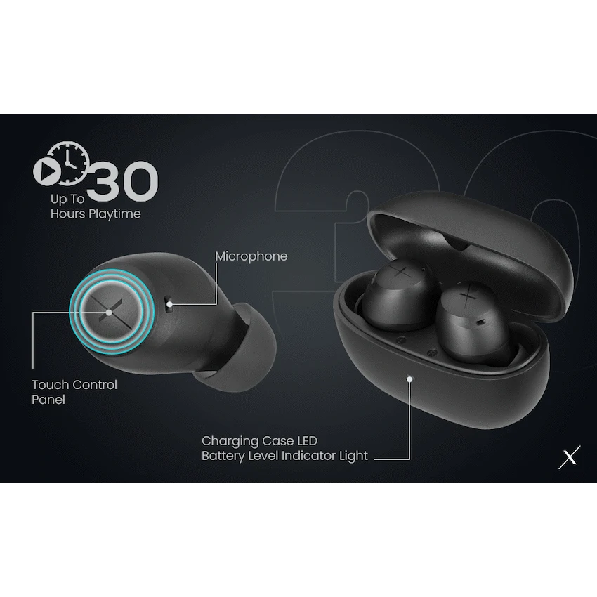 Volkano X VXT200B True Wireless Earphones with Hybrid Active Noise Cancelling - Image 10