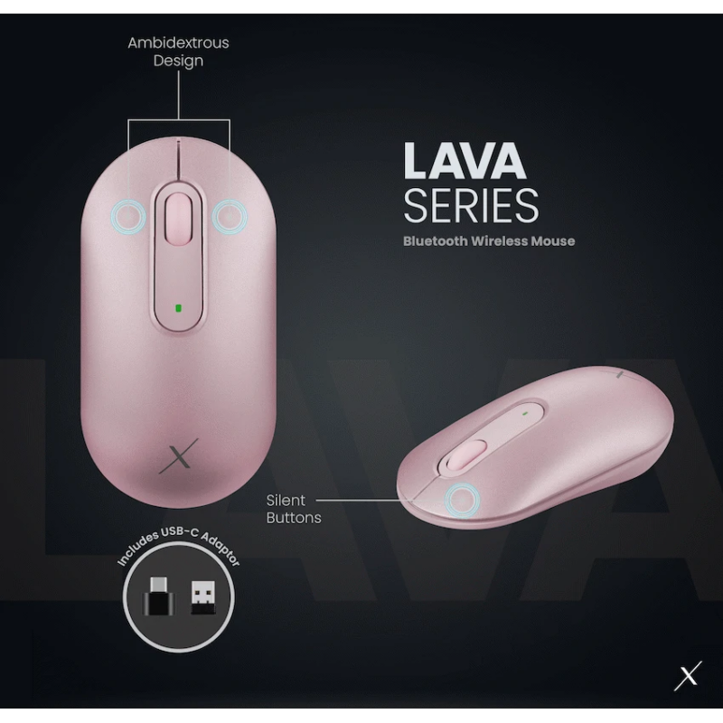 VolkanoX Lava Bluetooth Wireless Mouse - Rose - R275.00