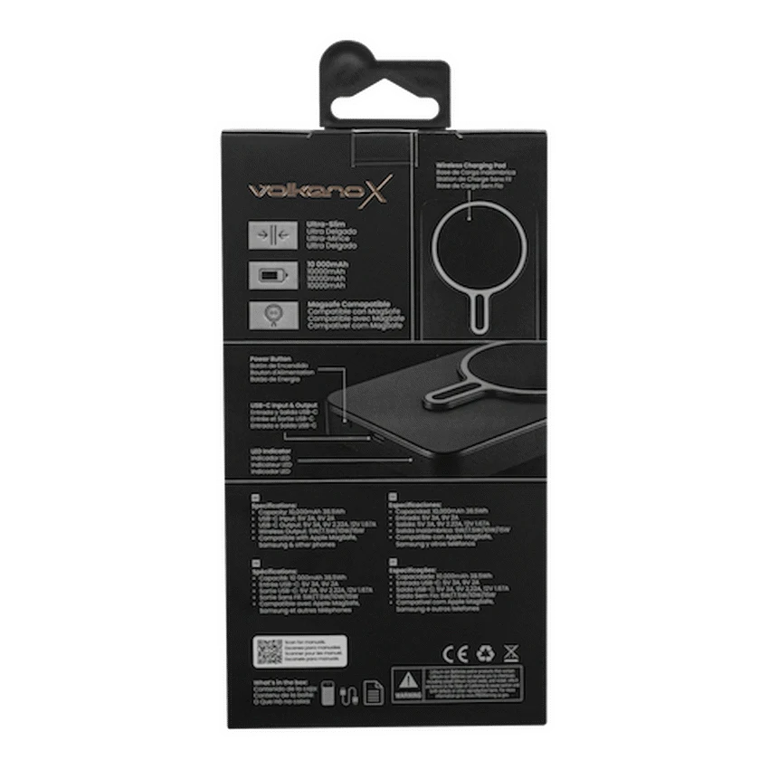 VolkanoX Ingot Series MagSafe 10000mah Power Bank - Black - Image 10