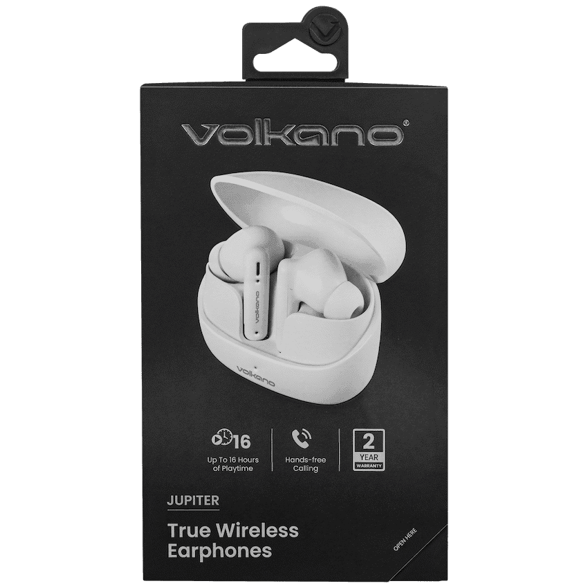 Volkano Jupiter Series TWS Earphones - White - Image 10