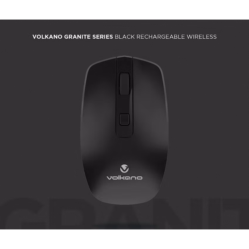 Volkano Granite Series Rechargeable Wireless Mouse - Black - Image 10