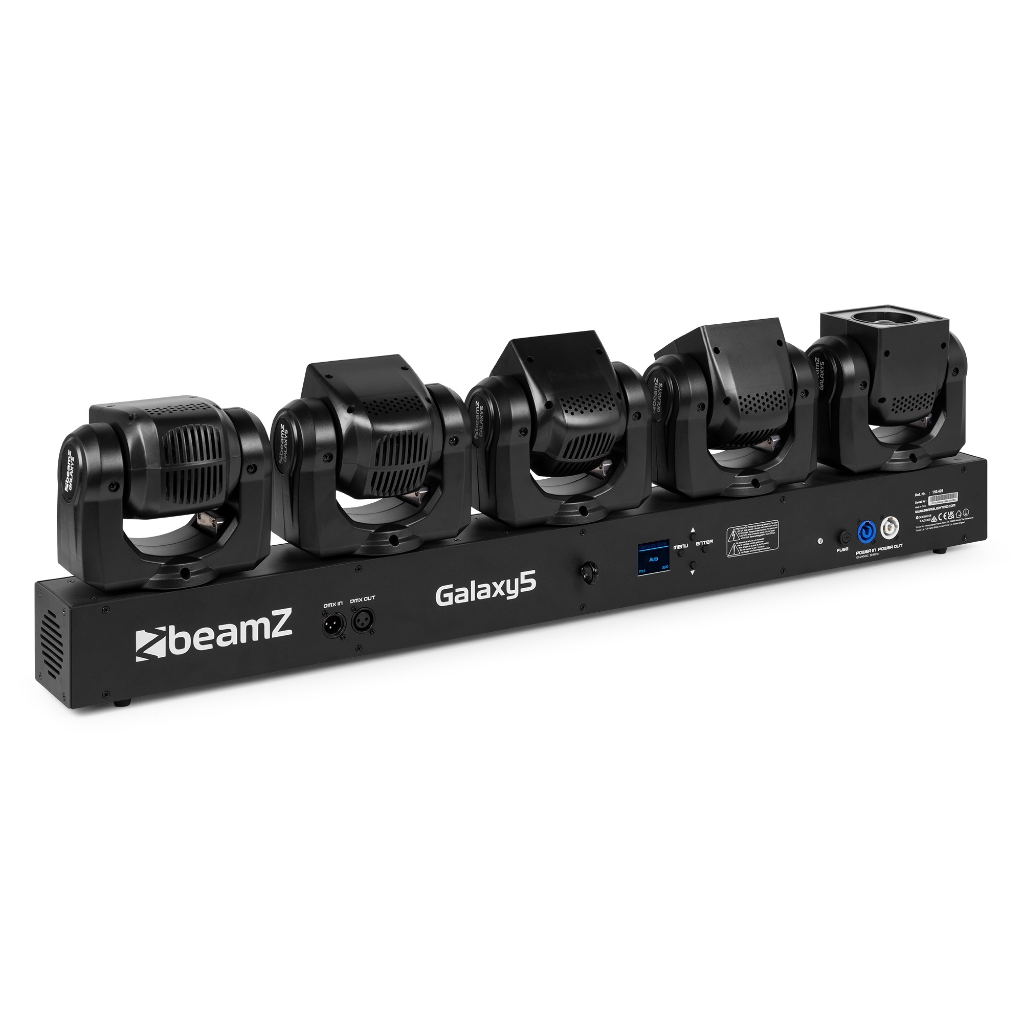 BEAMZ GALAXY5 MOVING HEAD BAR 5x 40W RGBW - Image 10
