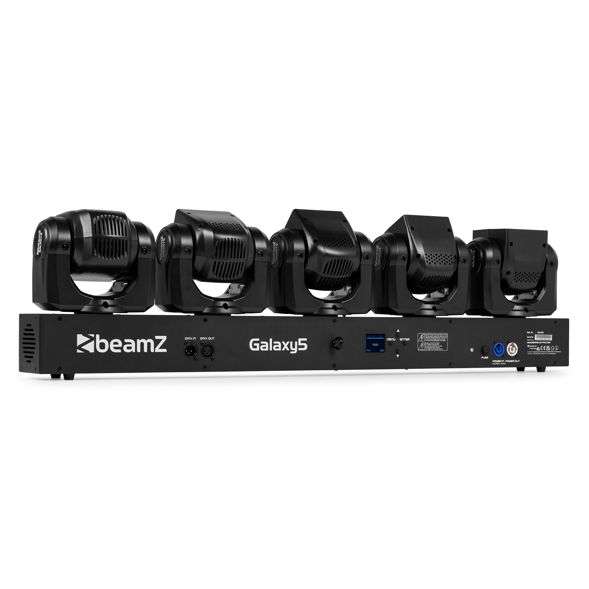 BEAMZ GALAXY5 MOVING HEAD BAR 5x 40W RGBW - Image 9